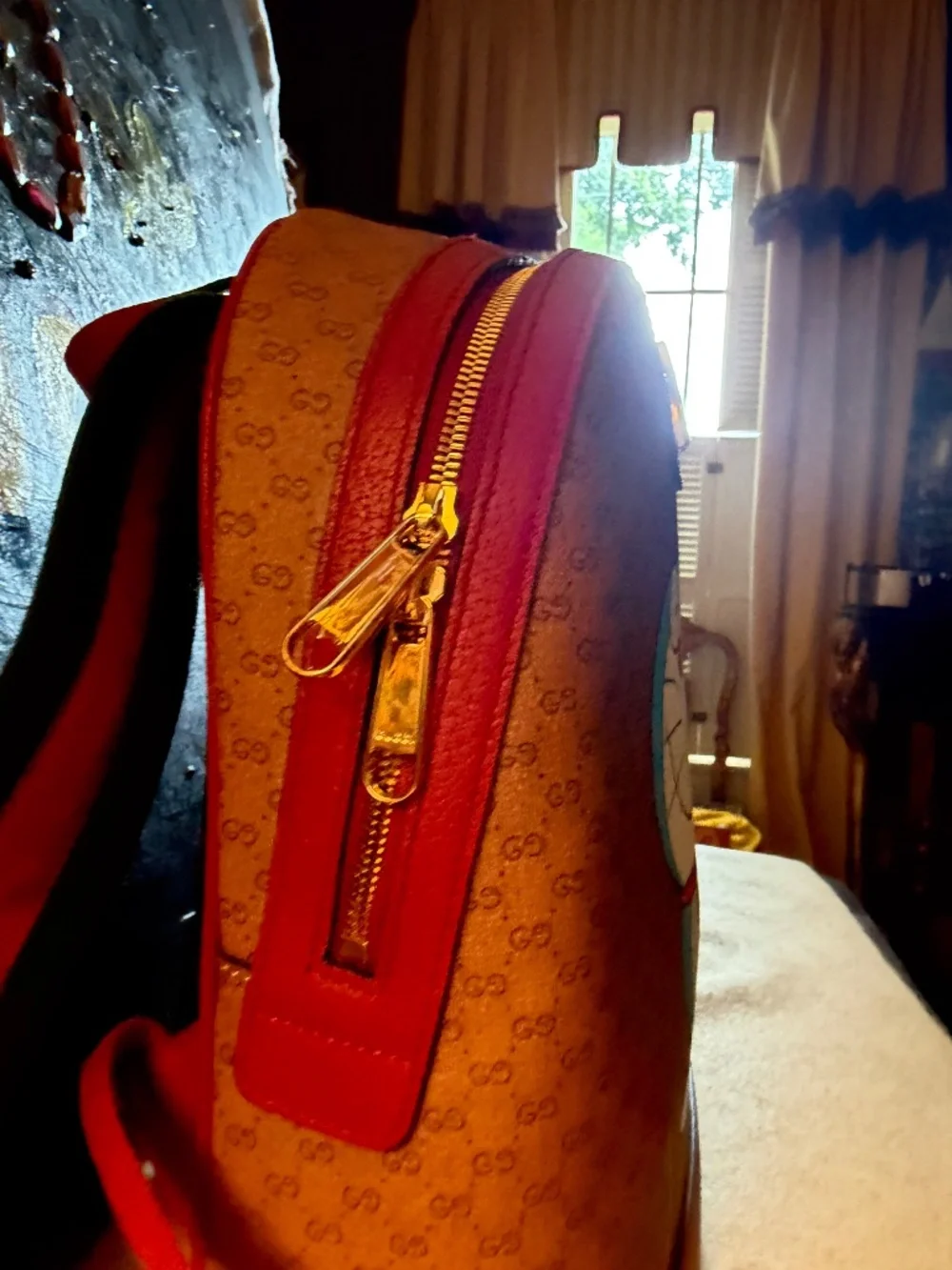 Gucci x Doraemon mini GG Supreme canvas backpack